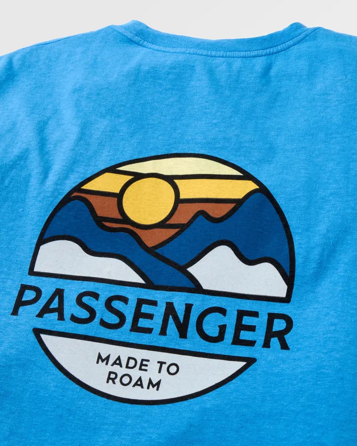 Laidback Recycled Cotton Relaxed Fit T Shirt Marine Blue
