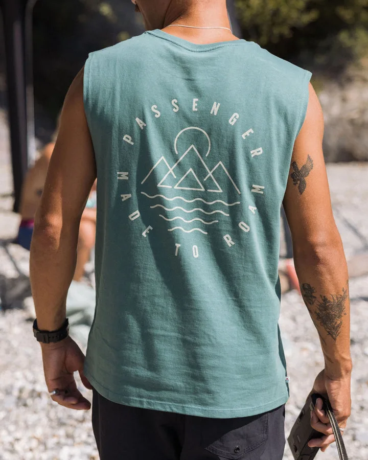 Escapism Recycled Cotton Vest Deep Ocean