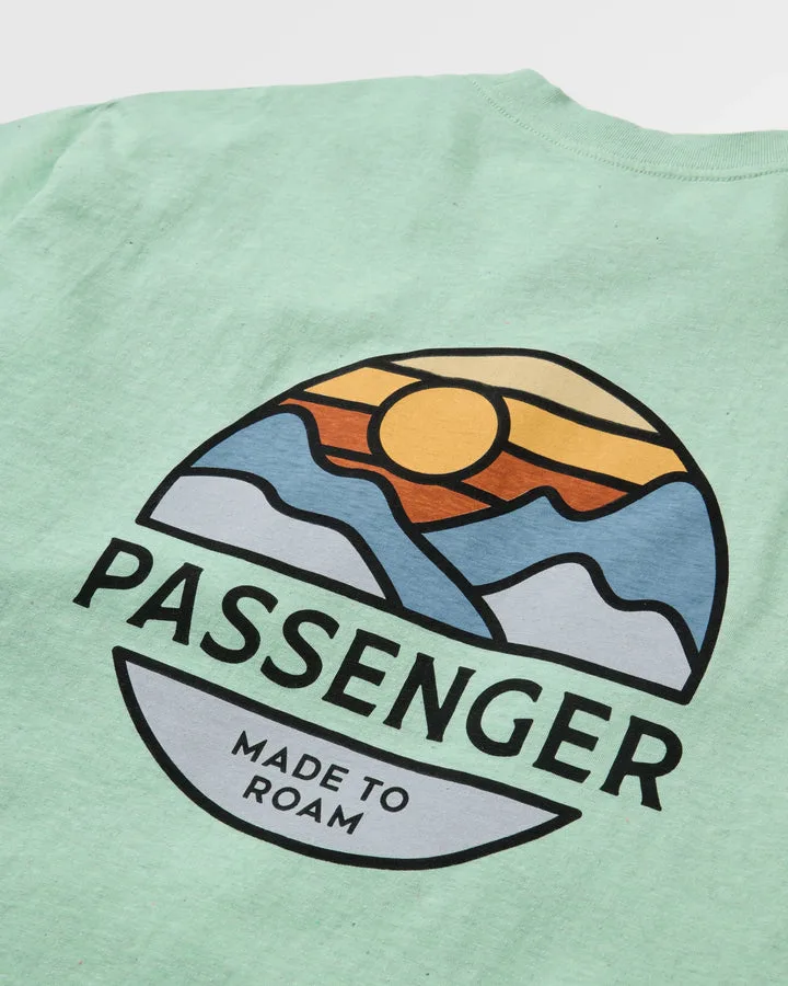 Laidback Recycled Cotton Relaxed Fit T Shirt Seafoam