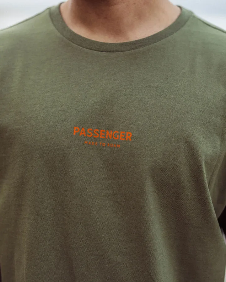 Passenger Recycled Cotton T Shirt Khaki