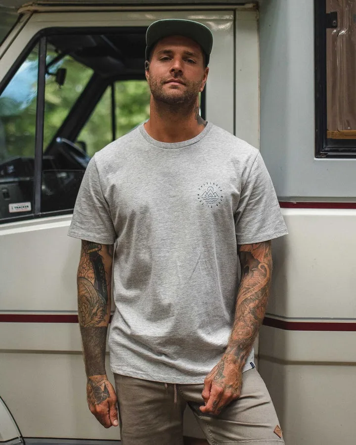 Escapism Recycled Cotton T Shirt Grey Marl