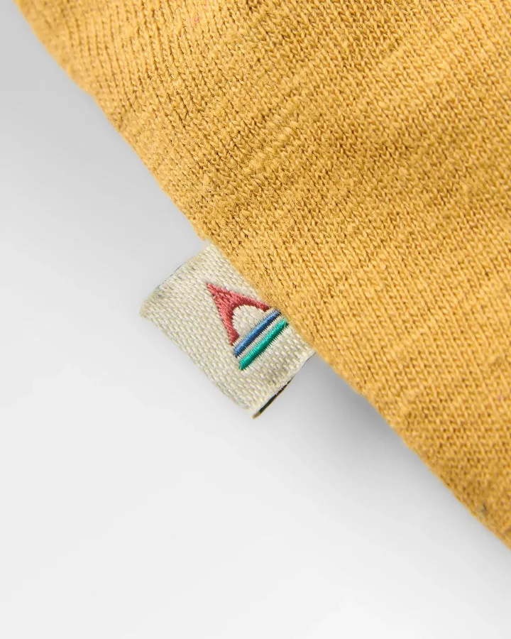 Laidback Recycled Cotton Relaxed Fit T Shirt Dusty Ochre