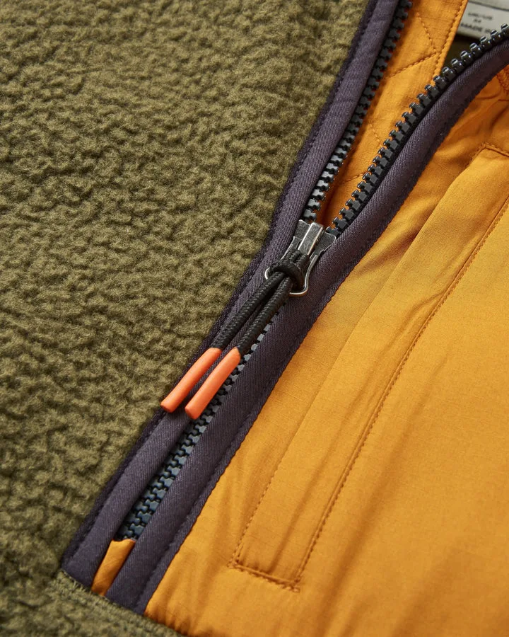 Offgrid 2 0 1 2 Zip Recycled Sherpa Fleece Dark Olive