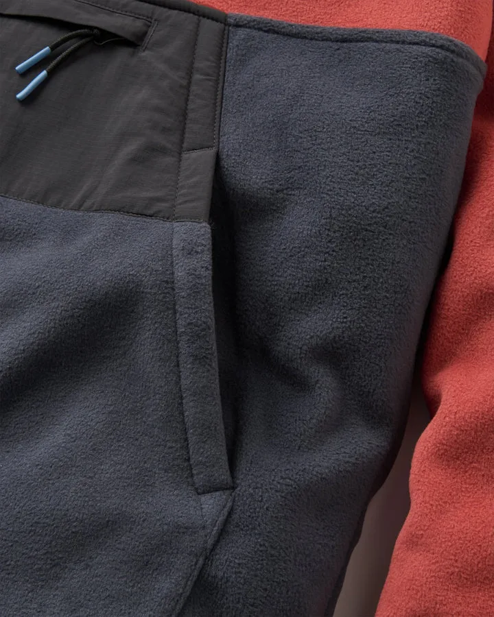 Woodland 2 0 Hooded 1 2 Zip Recycled Polar Fleece Maroon Charcoal