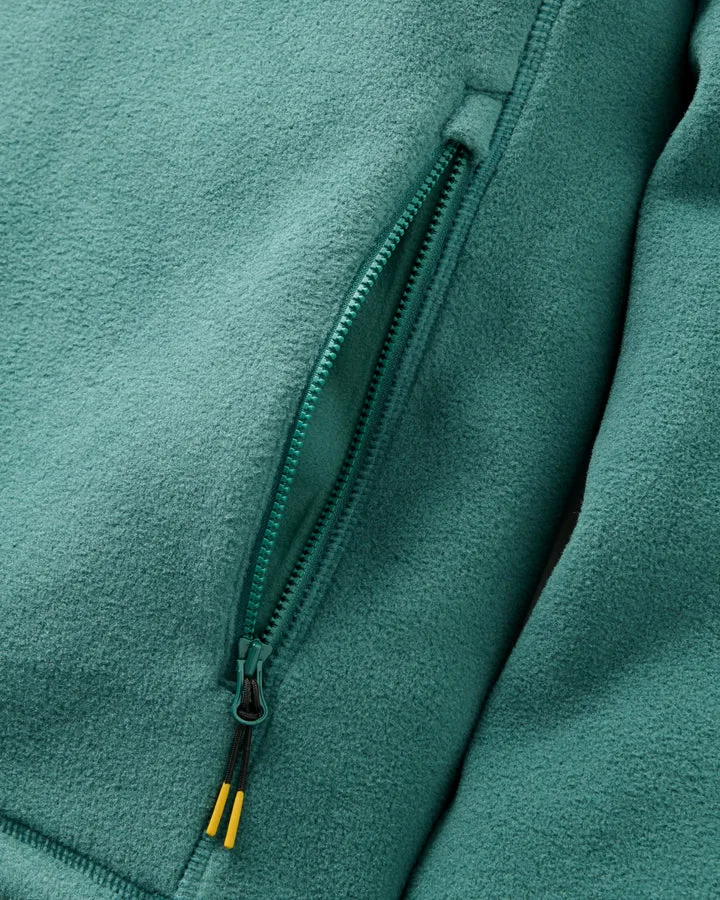 Sierrascape Mens Recycled Polartec Fleece Hoodie Deep Ocean