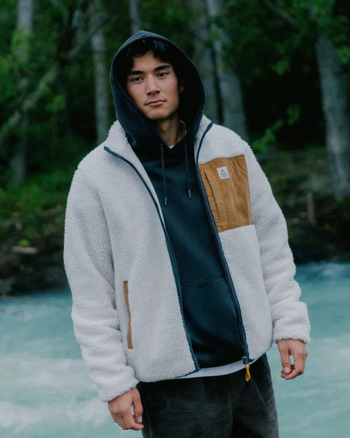 Trekker V2 Recycled Deep Pile Sherpa Fleece Warm Ivory