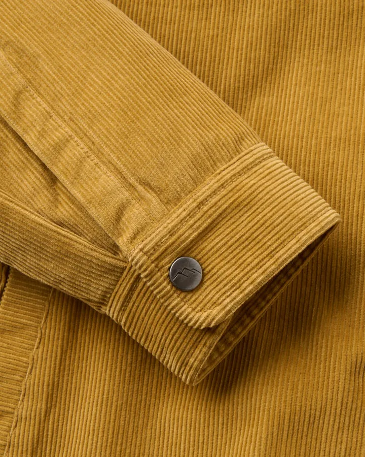 Kodiak 3 0 Sherpa Lined Cord Overshirt Dusty Ochre