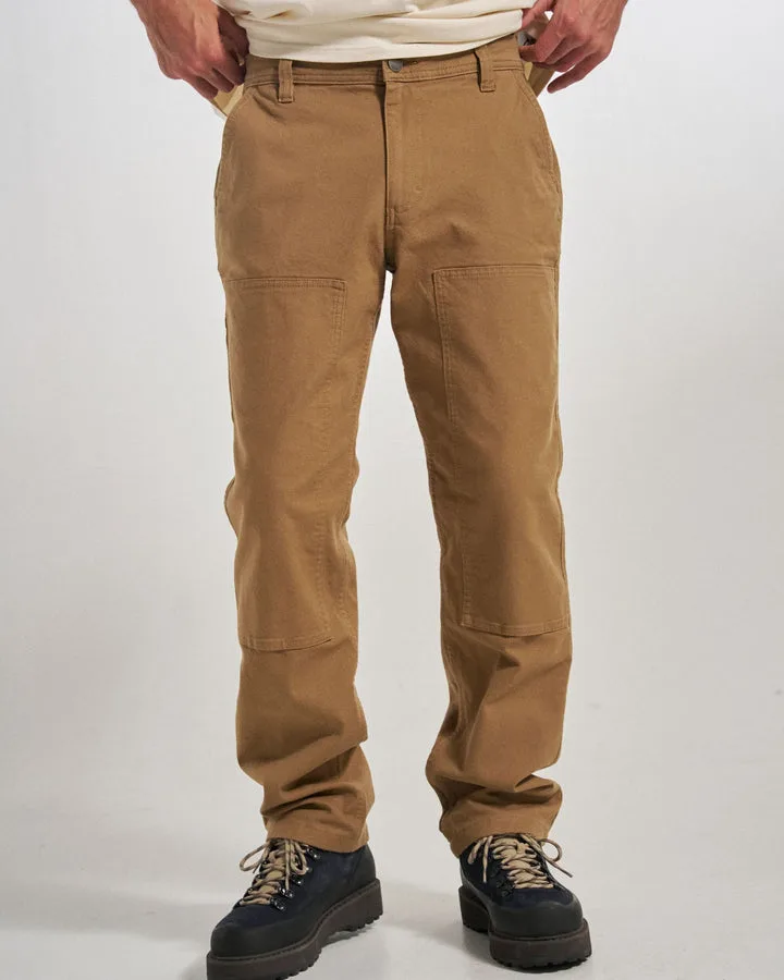 Vantage Lined Cotton Canvas Trouser Caramel