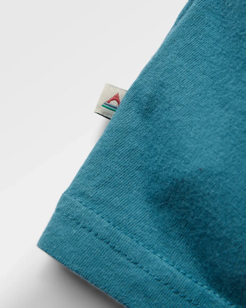 Lost Patch T Shirt Blue Steel