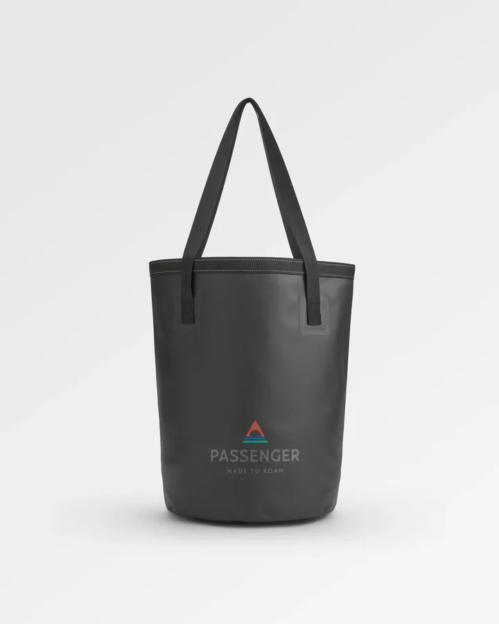 Tide 30L Bucket Bag - Black - Flatlay