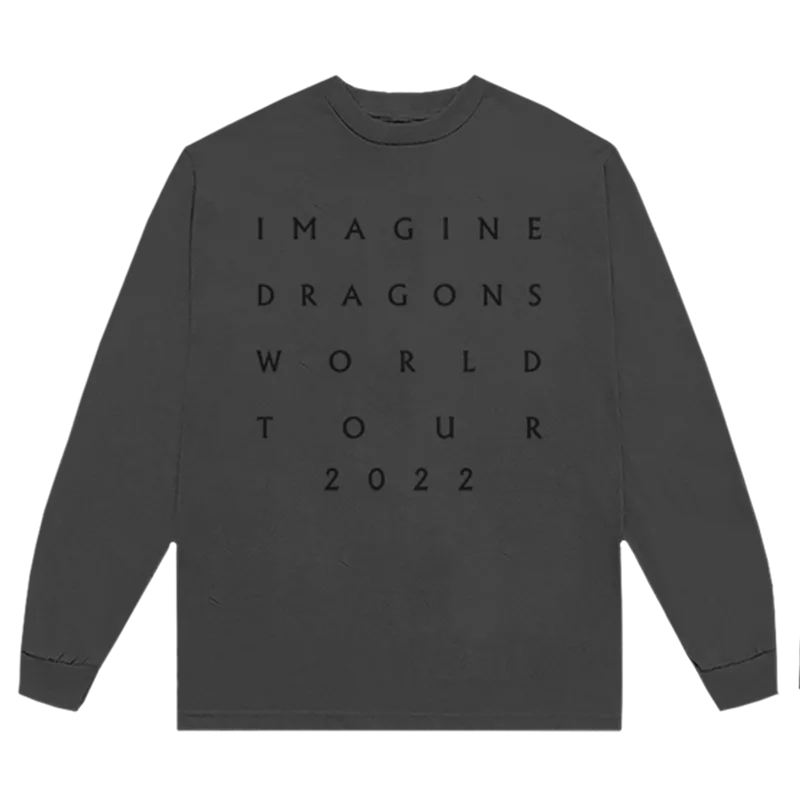 Mercury World Tour Dateback Long Sleeve T Shirt