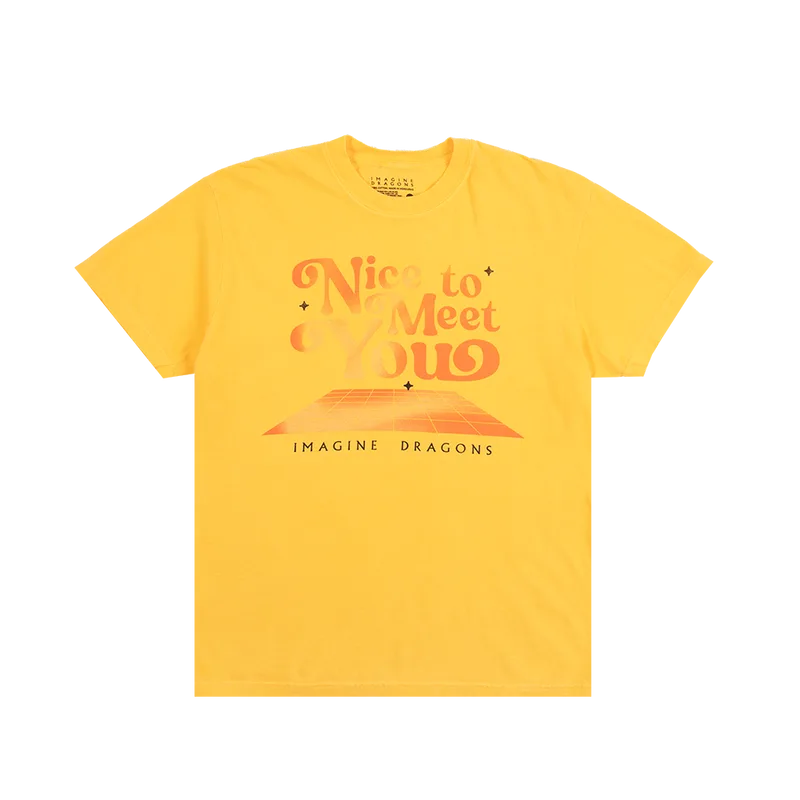 Nice To Meet You Orange Tee
