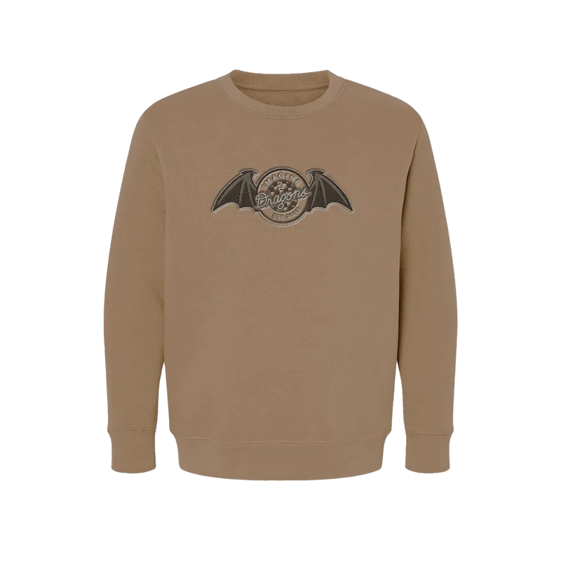 Wings Brown Youth Crewneck