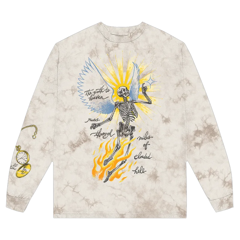 Its Time Brown Tie Dye Long Sleeve