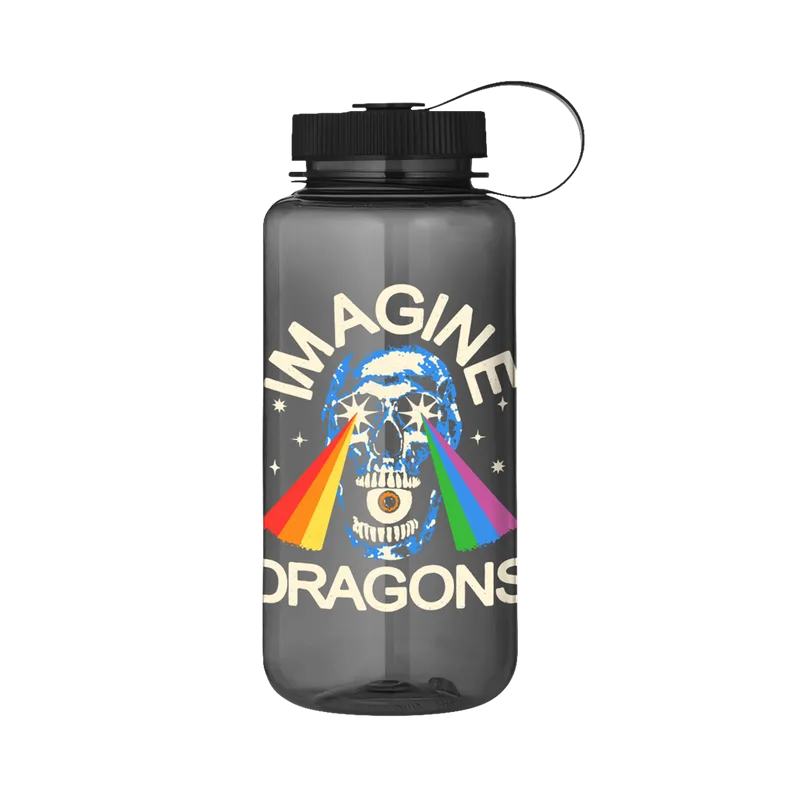 Rainbow Laser Skull Nalgene Water Bottle