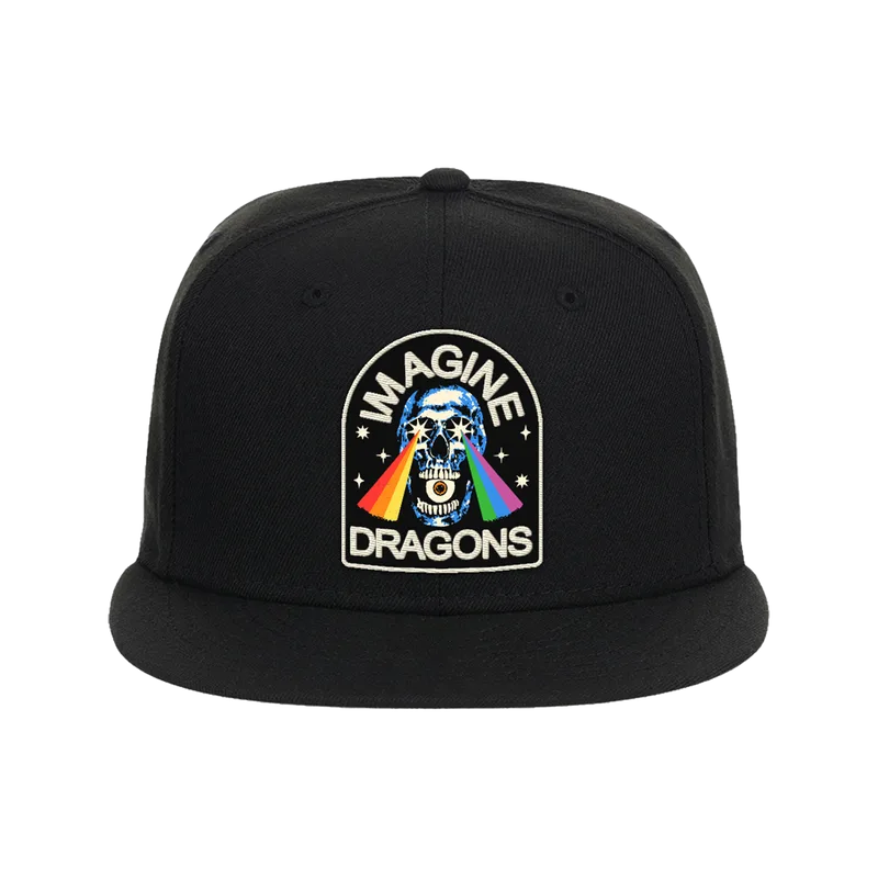 Rainbow Laser Skull New Era Hat