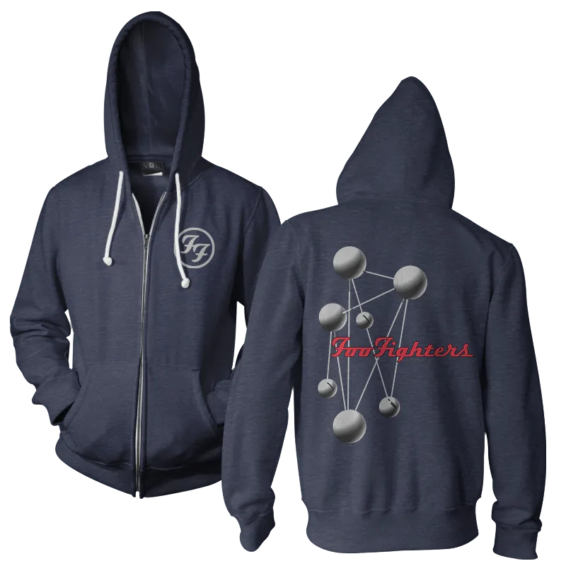 Molecules Hoodie Navy Heather