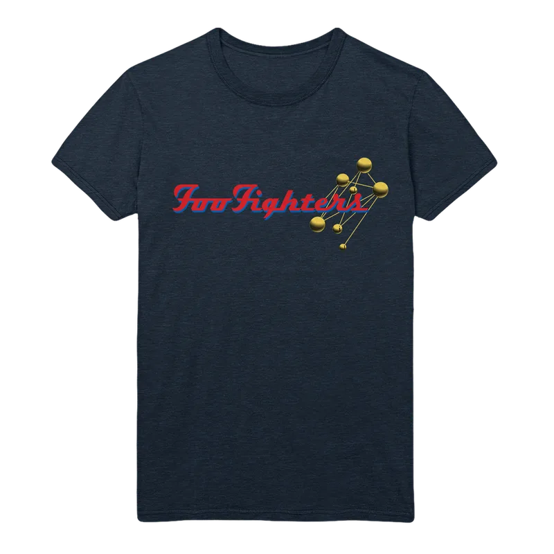 Molecules Tee Heather Navy