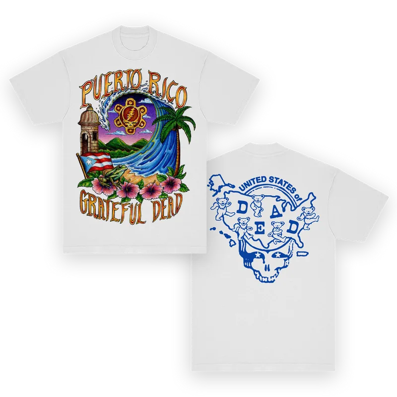Puerto Rico United States Of Dead T Shirt