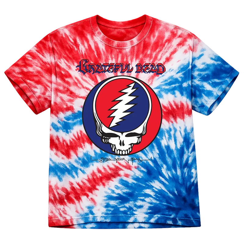 Steal Your Face Album Custom Tie Dye T Shirt