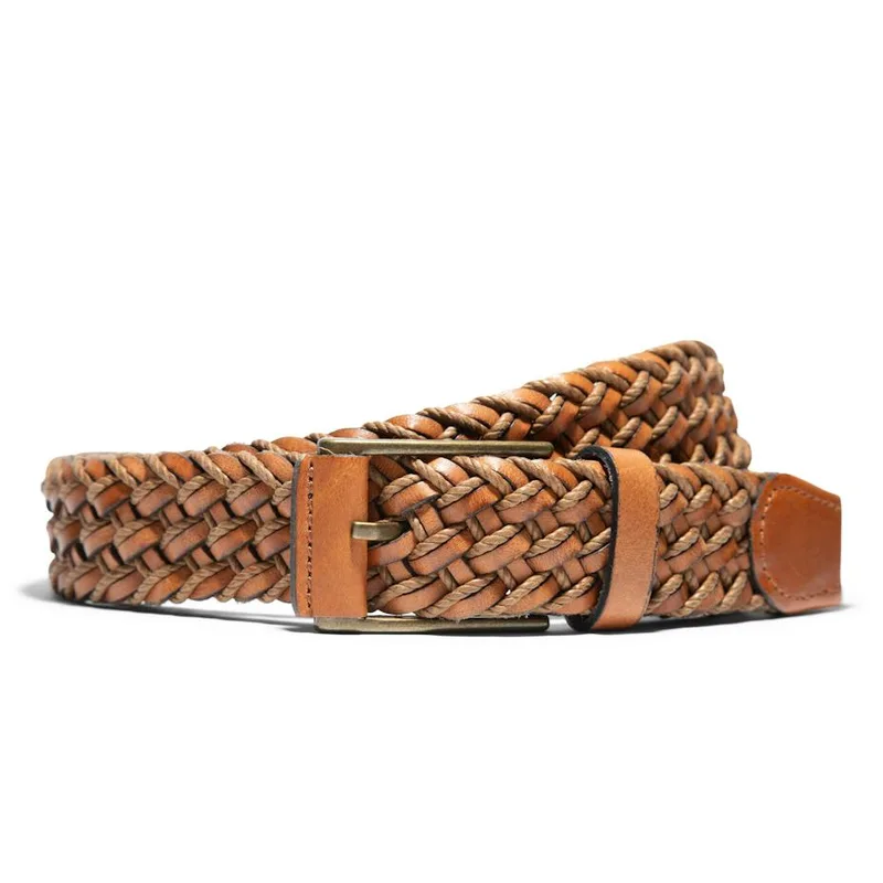Leather & Braided Waxed Cord Belt
