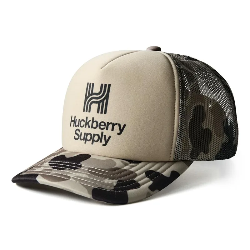 Animated Camo Huckberry Supply Trucker