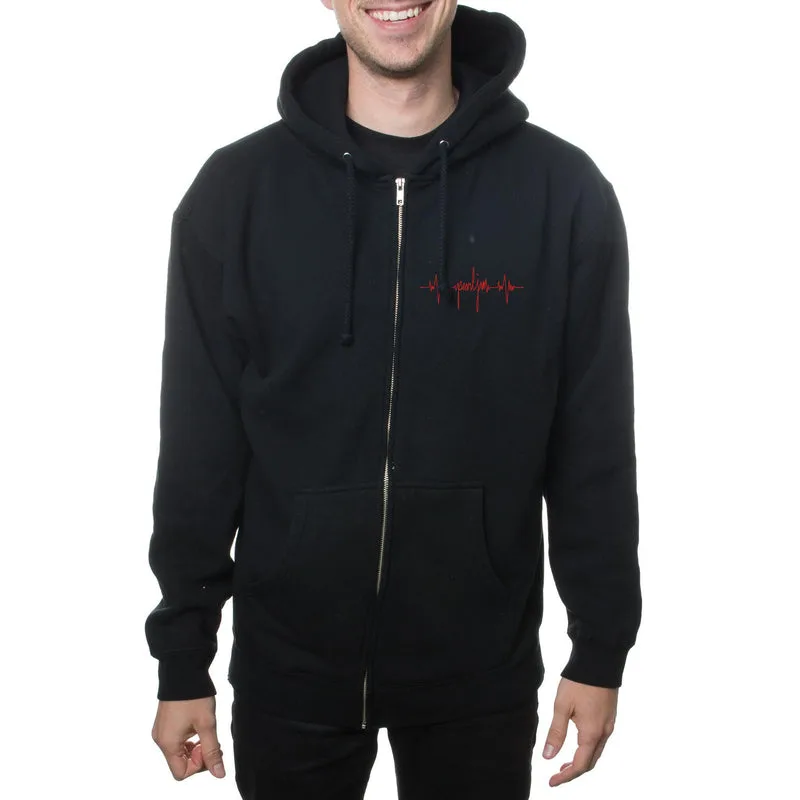 PEARL JAM EKG FLAME ZIP HOODIE