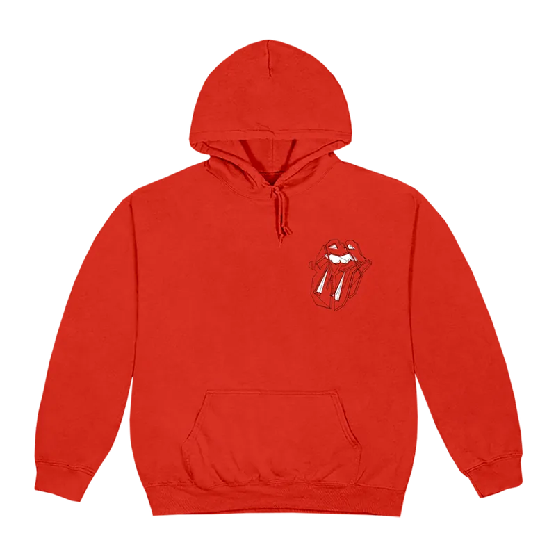 Diamond Tongue Red Hoodie