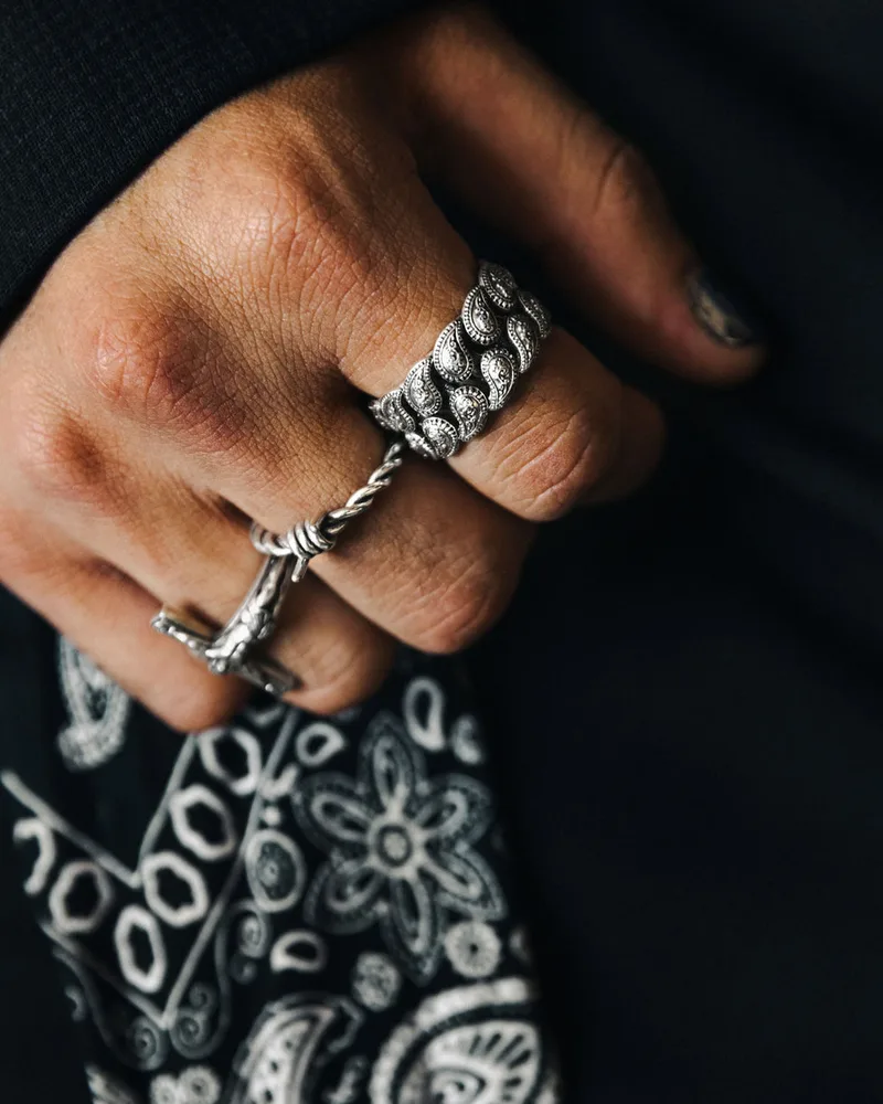 PAISLEY CUBAN RING