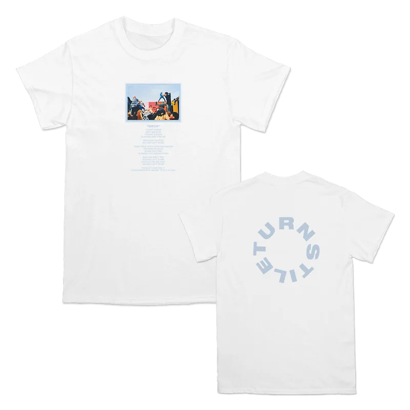 Turnstile Live Birds White Tee