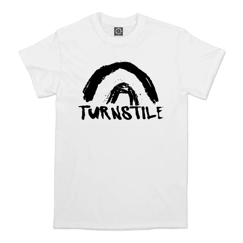 Turnstile Double Rainbow White Tee
