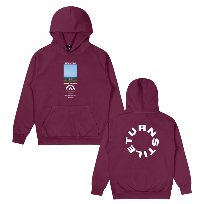Turnstile Never Enough Stage Maroon Hoodie
