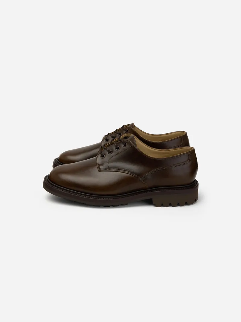 Lug Sole Derby Mocha Waxy Leather