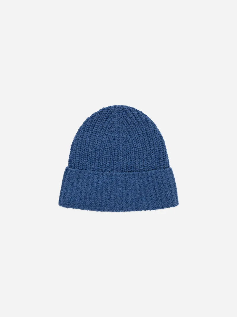 Cotton Watch Cap Lapis Boucle