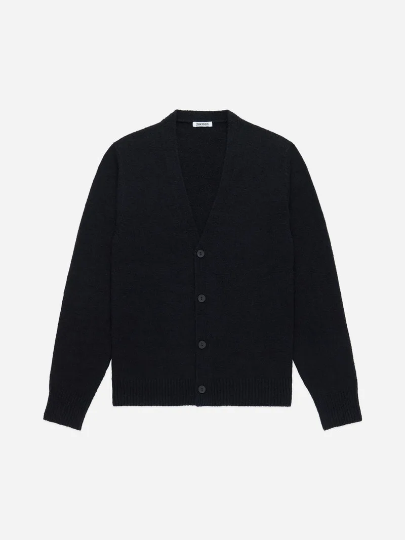 Classic Cardigan Black Boucle