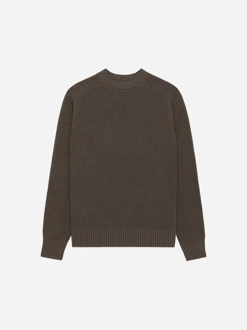 Cotton Crewneck Sweater Earth
