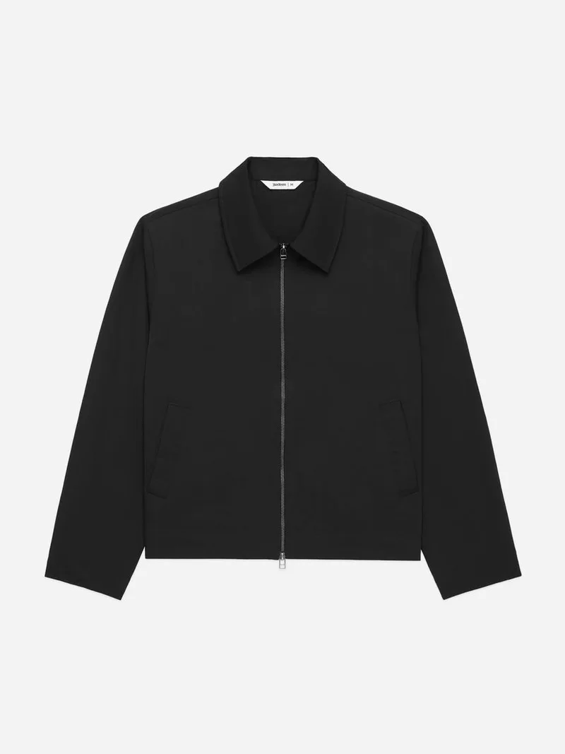 Club Jacket Black Nylon