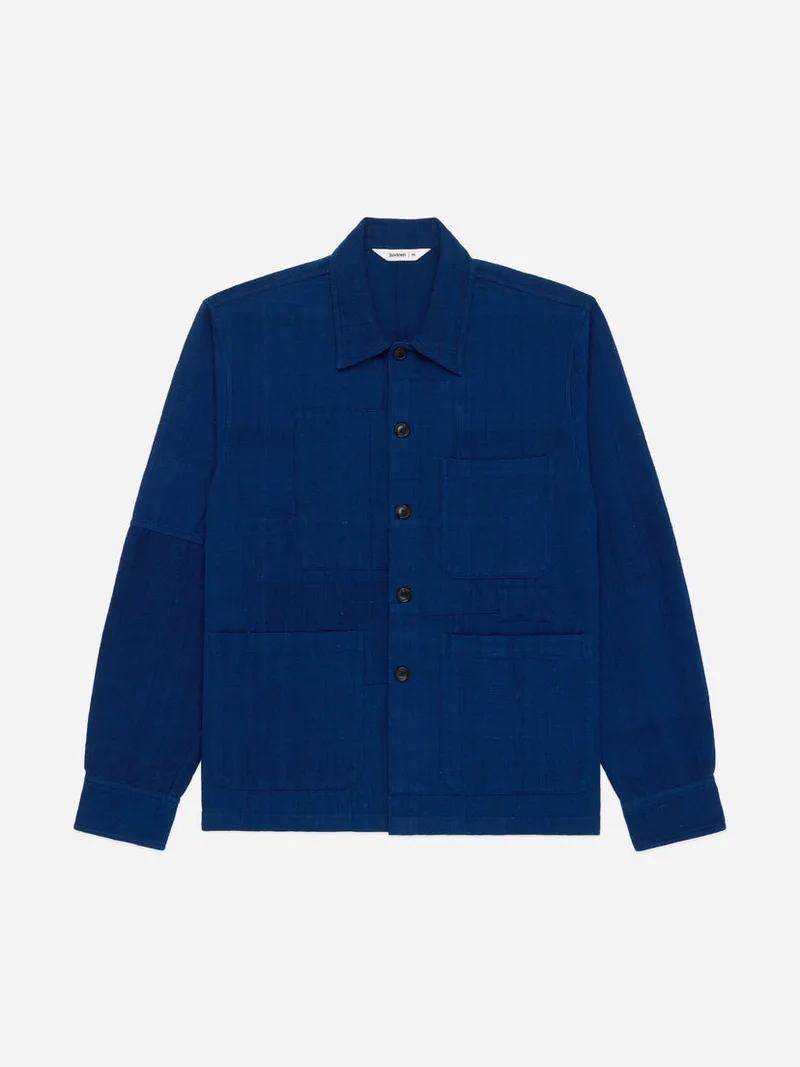 Shop Jacket Blue Patchwork Kantha