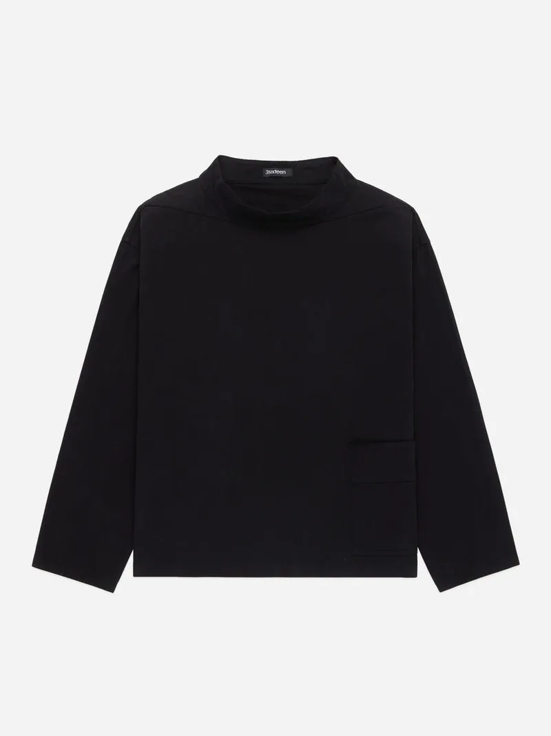 Smock Black Peached Twill
