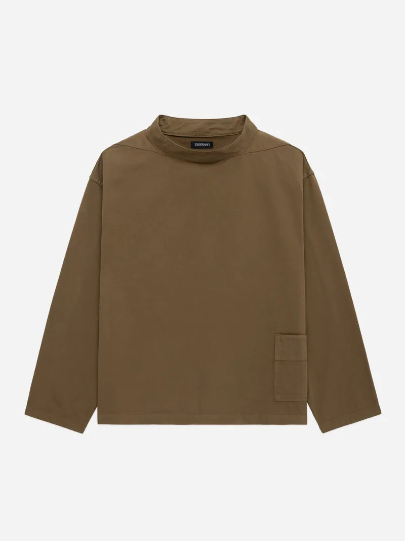 Smock Teak Peached Twill