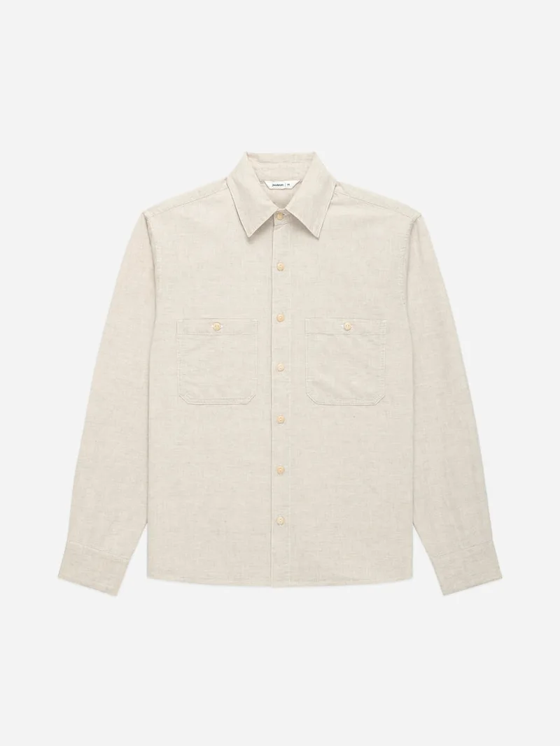 Utility Shirt Ecru Chambray