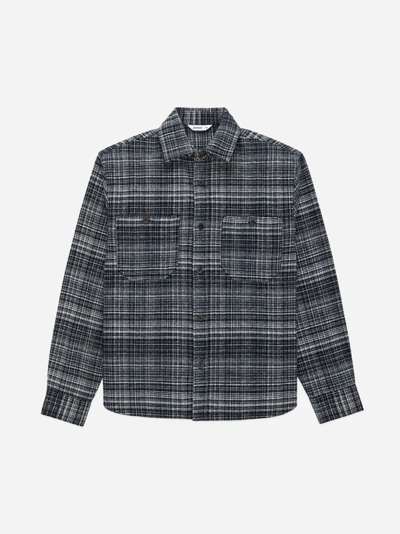 Utility Flannel Static Plaid