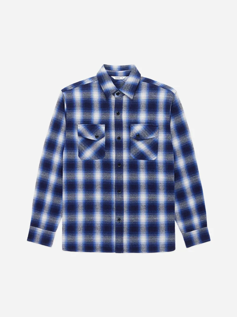 Crosscut Flannel Royal Blue Plaid