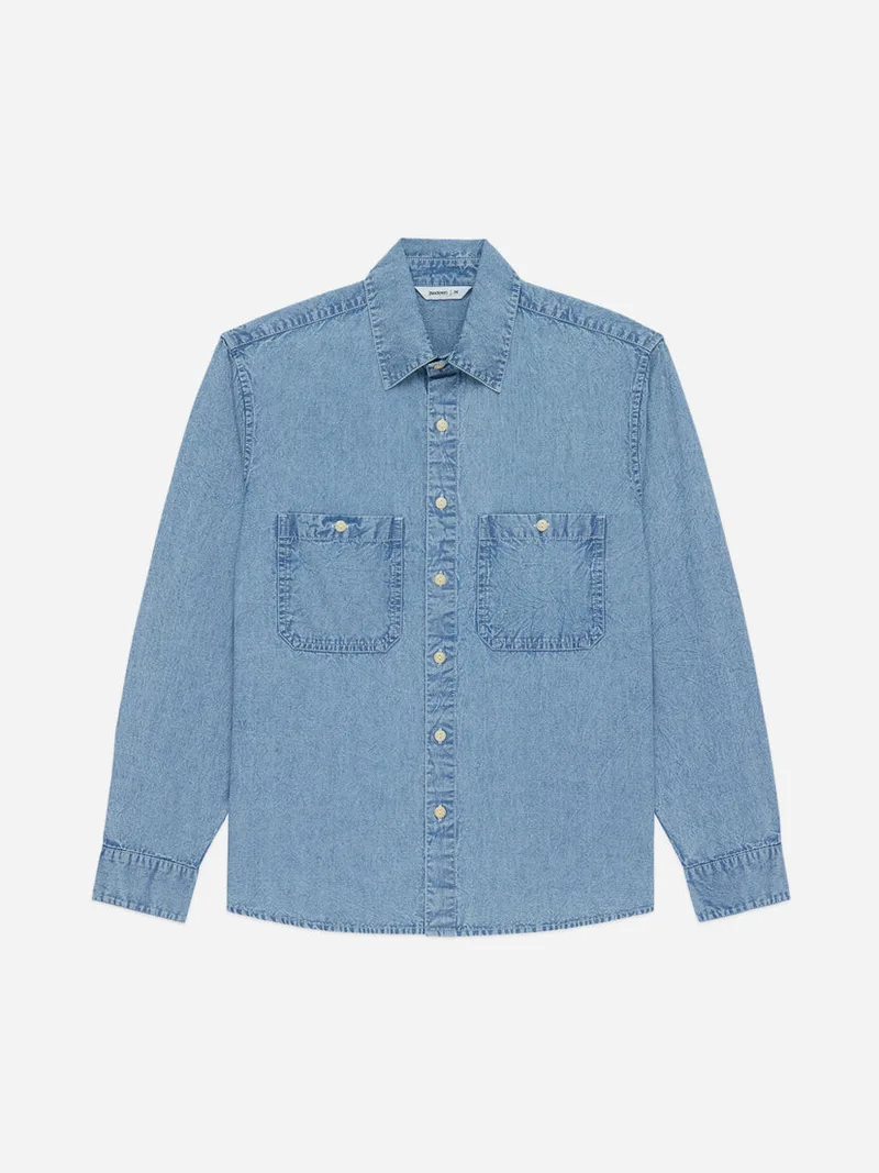 Utility Chambray Shirt Washed Indigo