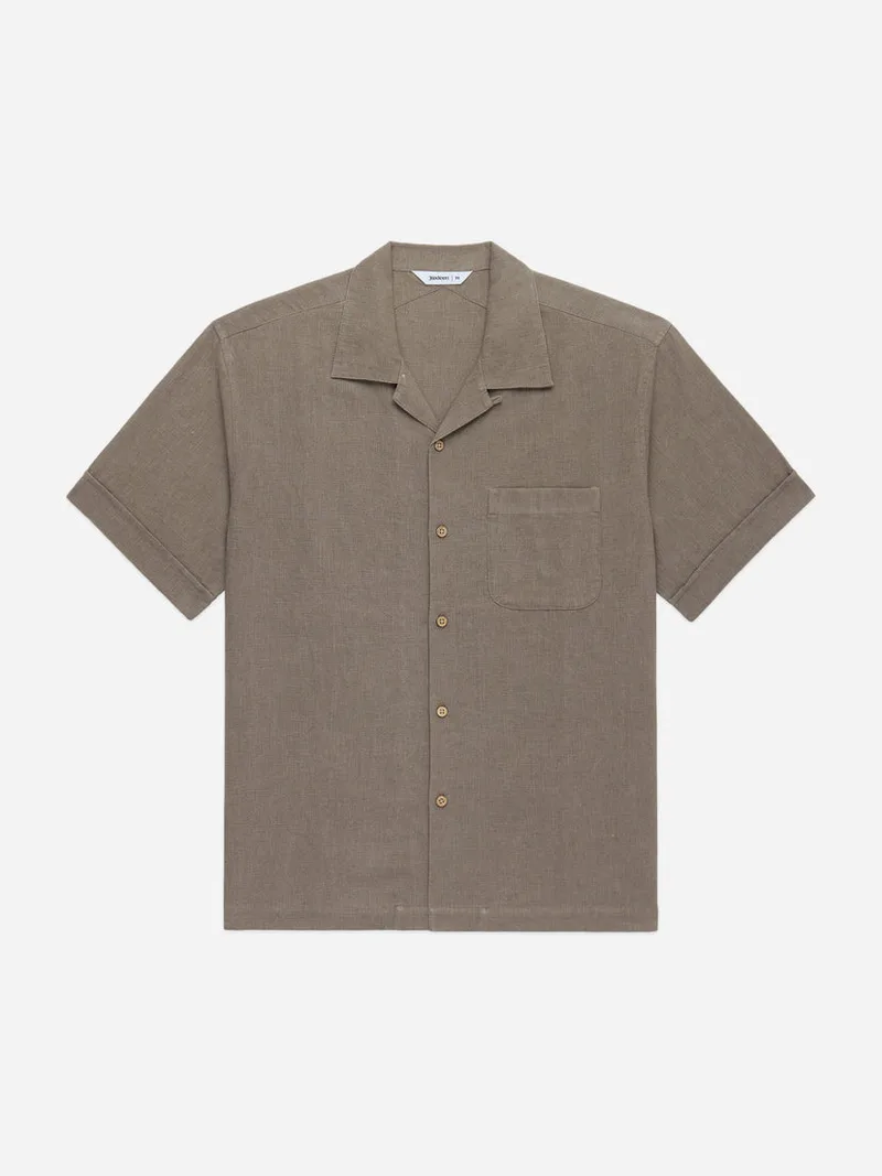 Vacation Shirt Almond Linen