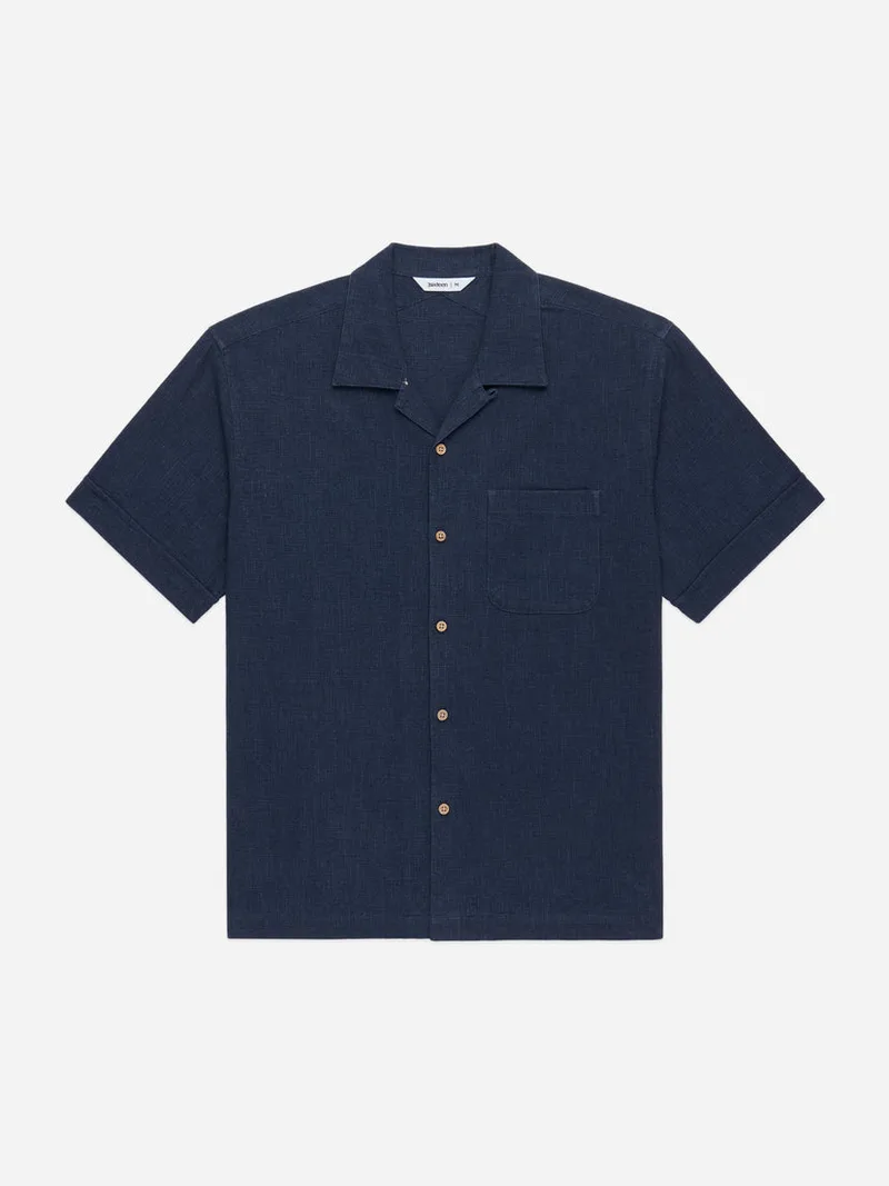 Vacation Shirt Blue Linen