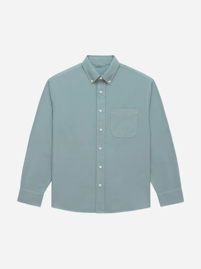 Big Oxford Garment Dyed Eucalyptus