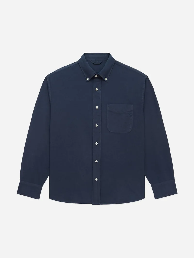 Big Oxford Garment Dyed Navy