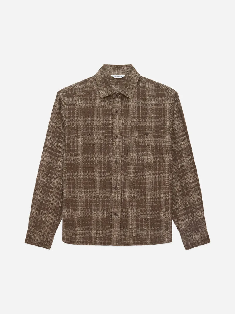 Utility Shirt Drab Wavy Check