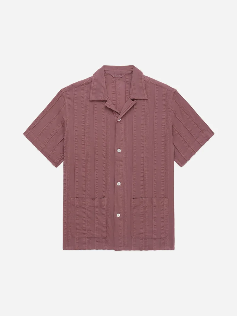 Cabana Shirt Brick Rope Stripe
